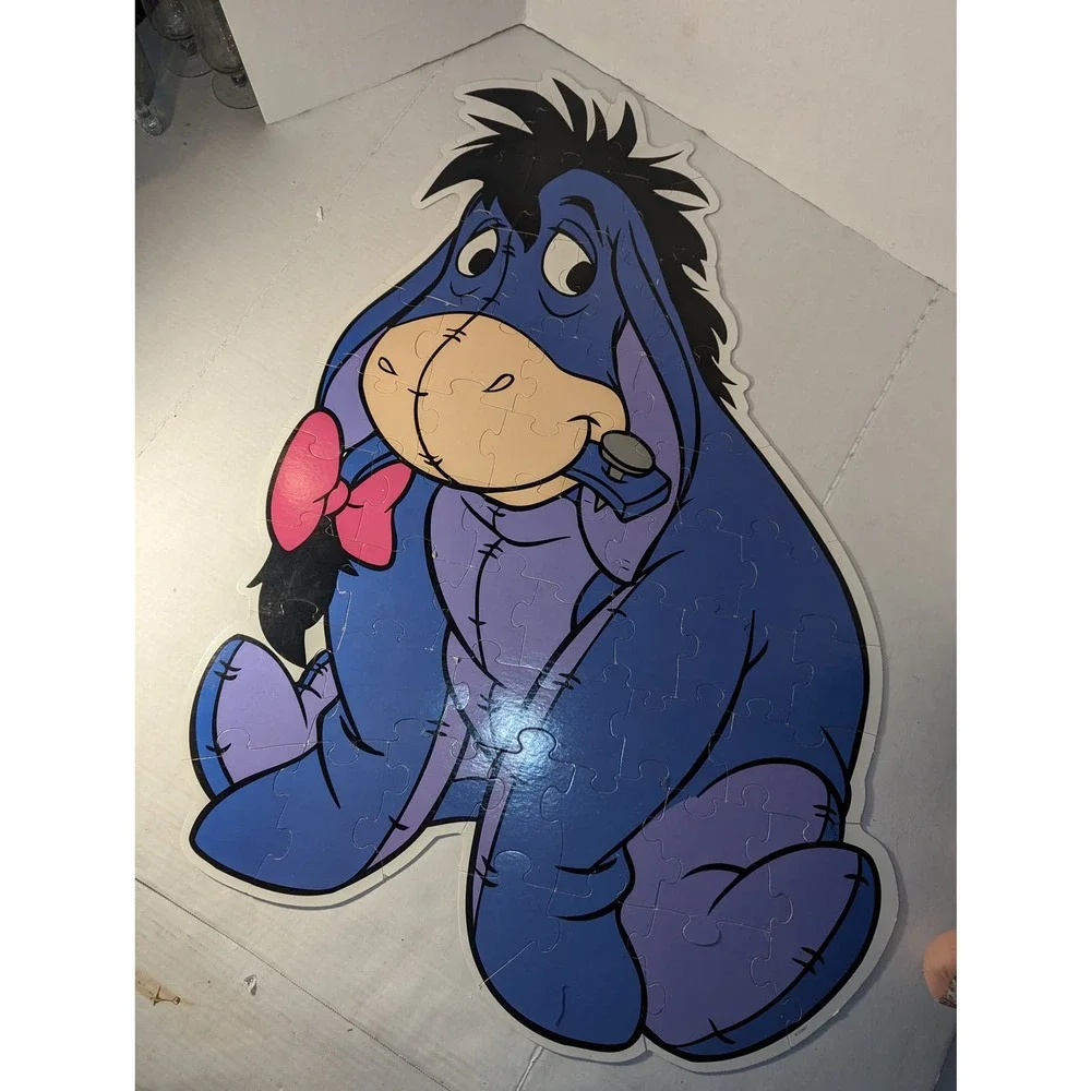 Vintage 1998 Disney Winnie Pooh Eeyore 3' My Size Puzzle Collectible Complete